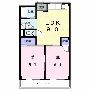 ハイシャトー大翔【2階】の間取り