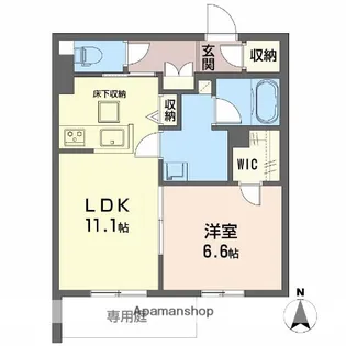 シャーメゾンセレナヴィラ【1階】の間取り