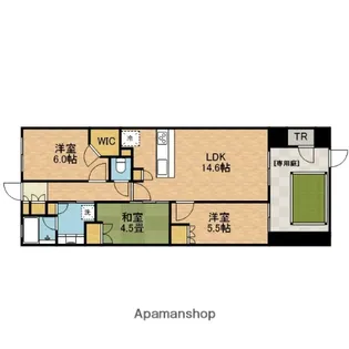 レ・ジェイド南茨木ミューゼ【1階】の間取り