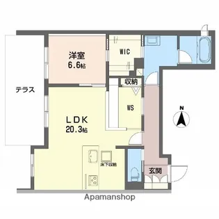 シャーメゾン コート【1階】の間取り