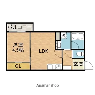 エテルナコート総持寺【3階】の間取り