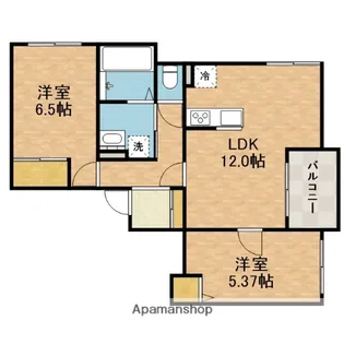 BELLE LEAD 新中条【1階】の間取り
