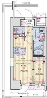 ソルテラスOSAKA千里丘駅前【3階】の間取り