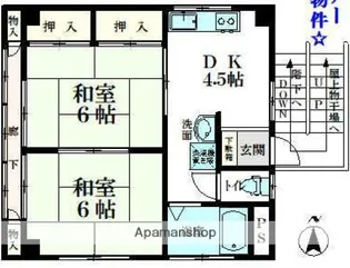北野ビル【3階】の間取り