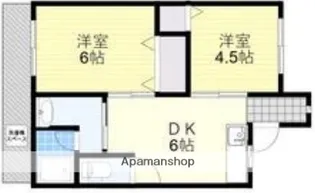 ユーエスハイツ【2階】の間取り