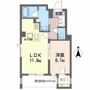 レジデンス 茨木春日【1階】の間取り