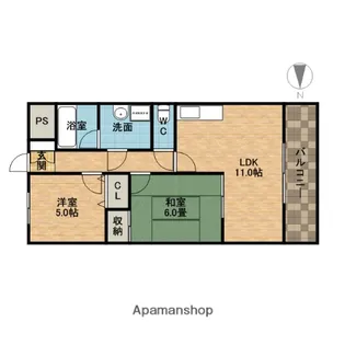 ノルテローズ【3階】の間取り