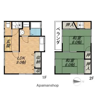 大阪府茨木市鮎川4丁目【一戸建】の間取り