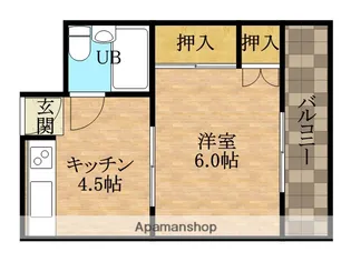 山本マンション【2階】の間取り