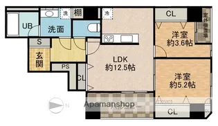 ザ・レジデンス茨木【7階】の間取り