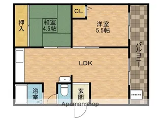 寺田ハイツ【2階】の間取り