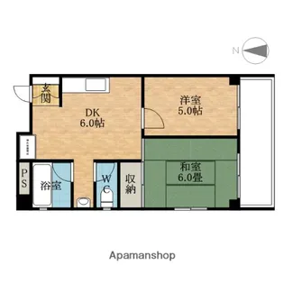 シャトー春日第一マンション【3階】の間取り