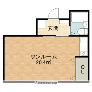 アサヒコーポ茨木【1階】の間取り