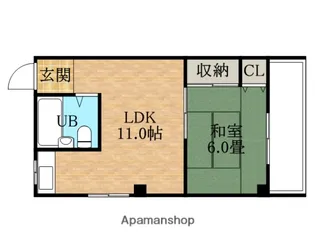 サンハイツいすゞ【1階】の間取り