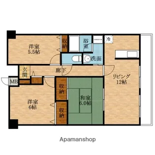 レルシール南茨木【2階】の間取り