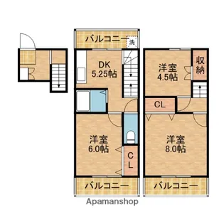 南春日丘ビル【2階】の間取り