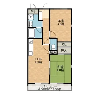 サンシャイン茨木【2階】の間取り