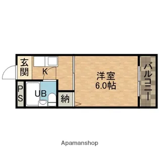 サンハイツ茨木【2階】の間取り