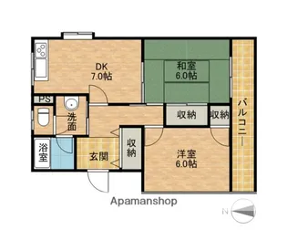 カーサ南茨木【3階】の間取り
