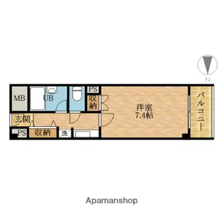 アーク福西【4階】の間取り