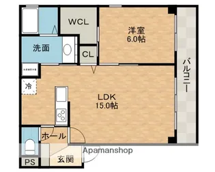 ダイヤ・イースト【2階】の間取り