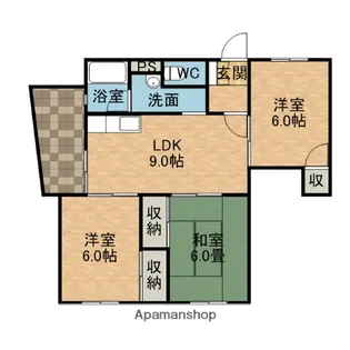 メゾンマツワⅡ【2階】の間取り