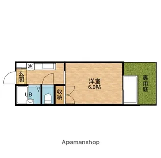ハイツオリオン【1階】の間取り