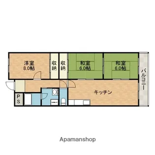 アヴァンセ高槻【1階】の間取り