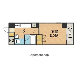 ヴェリッシモ芥川【2階】の間取り