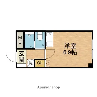 玉置クリスタルハウス【2階】の間取り