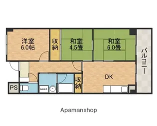 奥田ハイツⅡ【3階】の間取り