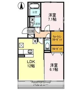 ジョリーメゾンノール【1階】の間取り