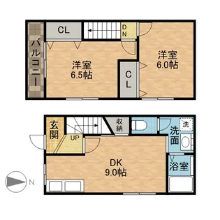 ラ・ファミュ【1階】の間取り