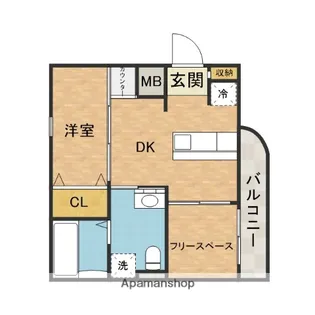 ラ・ポルテ【2階】の間取り