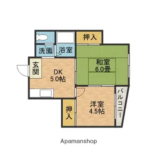 恵光ビル【2階】の間取り