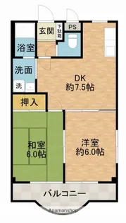 カサアルタ【3階】の間取り