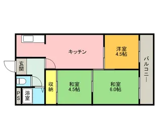 第1藤マンション【1階】の間取り