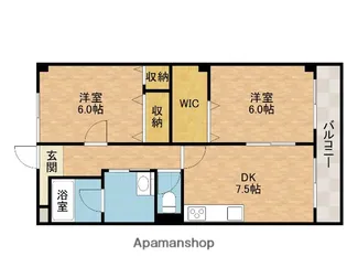 南コヤマビル【4階】の間取り