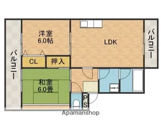 マンションTAKAYAⅡ【1階】の間取り