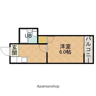 丸矢マンション【3階】の間取り