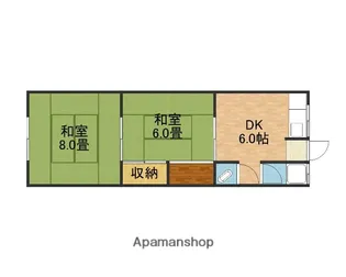 栄町ハイツ【2階】の間取り