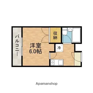 万葉ハイツ水無瀬【4階】の間取り