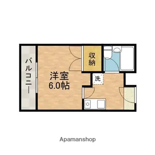 万葉ハイツ水無瀬【2階】の間取り