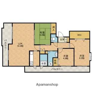 レールシティ高槻ビゴレ【2階】の間取り