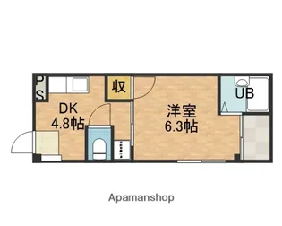 真上ロイヤルハイツ【1階】の間取り