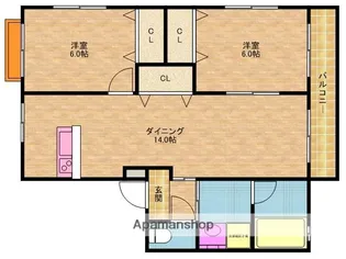 サンメゾン【1階】の間取り