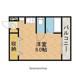フェリセ富田【1階】の間取り