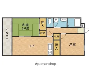 メゾン千代田【3階】の間取り