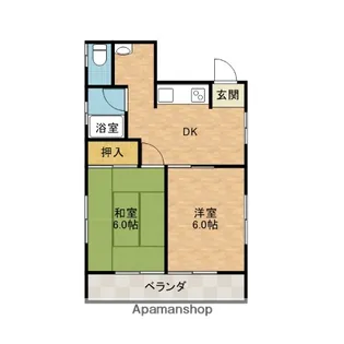 プルシャン城南【4階】の間取り