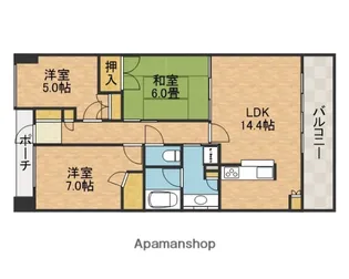 ロイヤルアーク高槻ザ・ファースト【10階】の間取り
